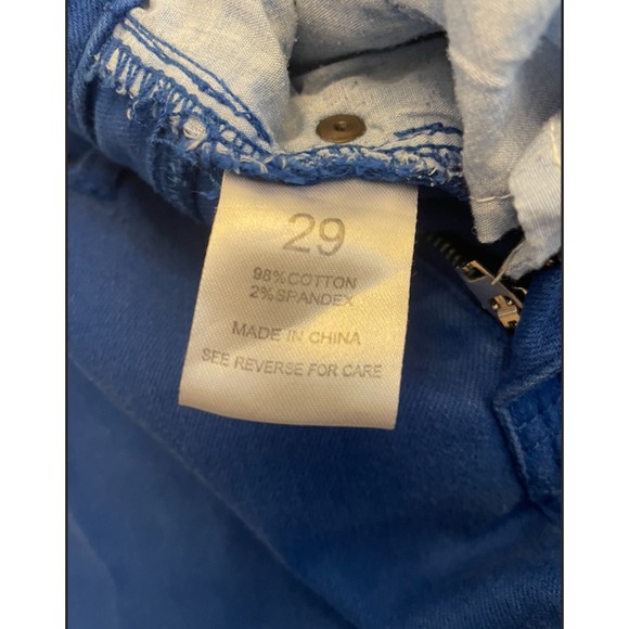 Scarlet Boulevard Royal Blue Skinny Jeans - Sz 29 - Picture 6 of 6